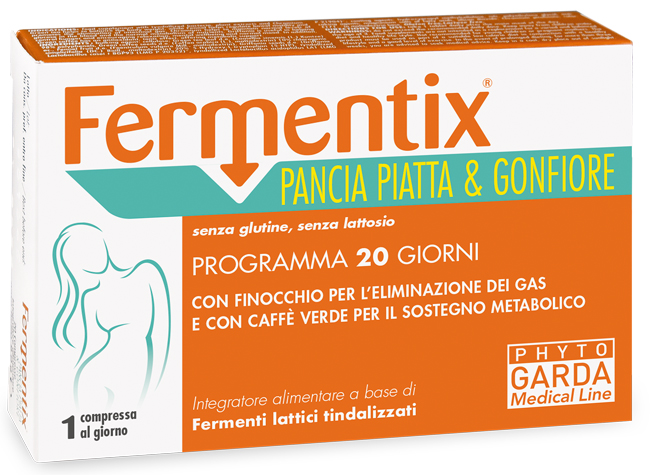 FERMENTIX PANCIA PIATTA E GONFIORE 20 COMPRESSE - Farmasanitas 