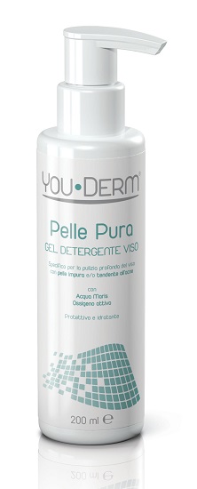 YOUDERM PELLE PURA GEL DETERGENTE VISO 200 ML - Farmasanitas 