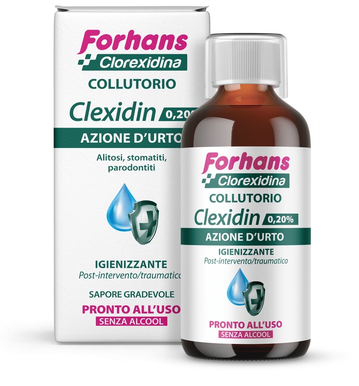 FORHANS CLEXIDIN 0,20 SENZA ALCOOL 200 ML - Farmasanitas 
