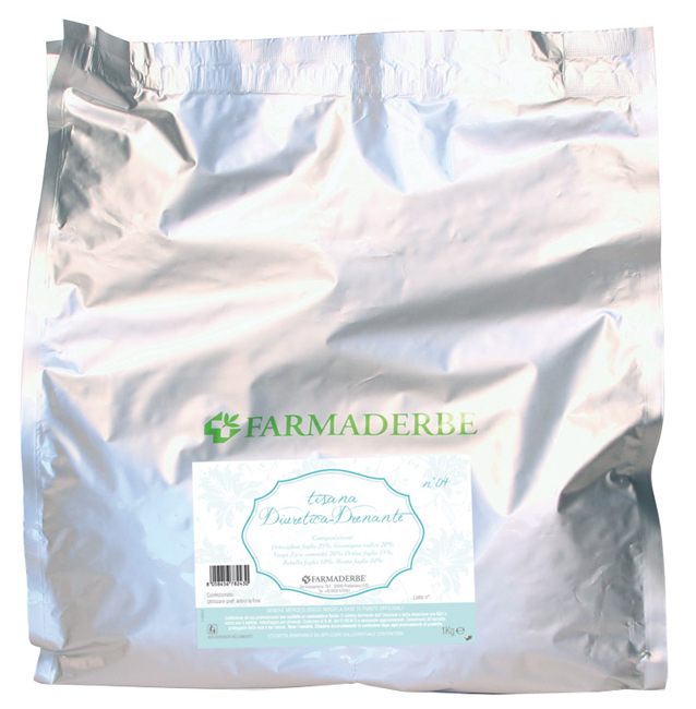 TISANA 4 DIURETICA/DRENANTE 1 KG - Farmasanitas 