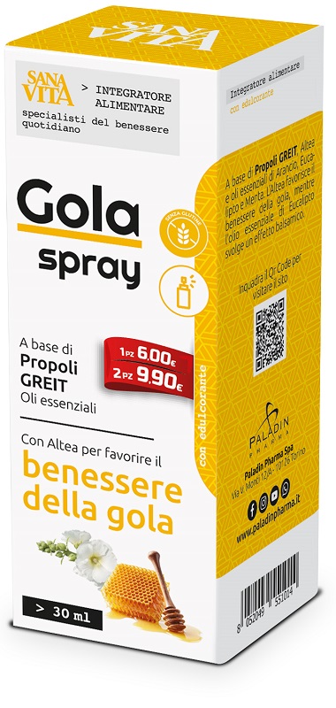 SANAVITA GOLA SPRAY 30 ML - Farmasanitas 