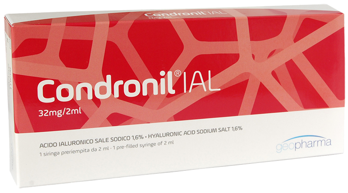 SIRINGA INTRA-ARTICOLARE CONDRONIL IAL ACIDO IALURONICO 1,6% 2 ML - Farmasanitas 