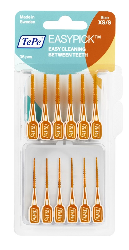 TEPE SCOVOLINI EASYPICK EXTRASMALL/SMALL ARANCIONE 36 PEZZI - Farmasanitas 