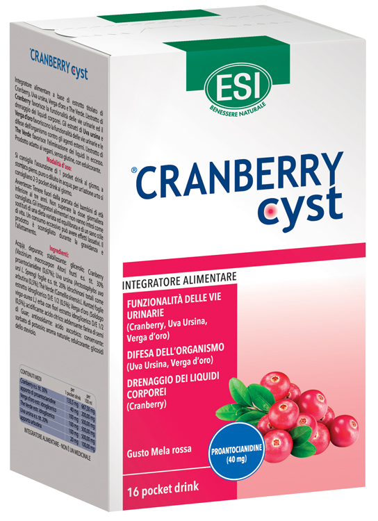 ESI CRANBERRY CYST POCKET DRINK 16 BUSTINE - Farmasanitas 