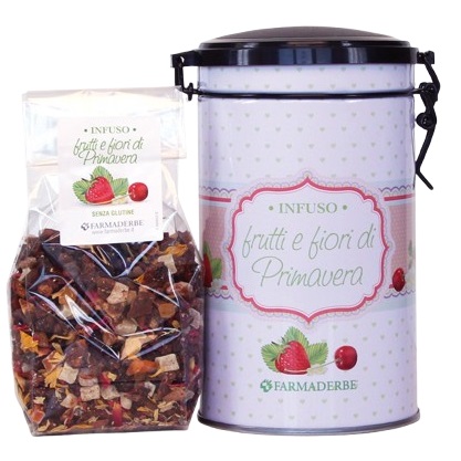INFUSO FARMADERBE FRUTTI PRIMAVERA 100 G CONFEZIONE REGALO - Farmasanitas 