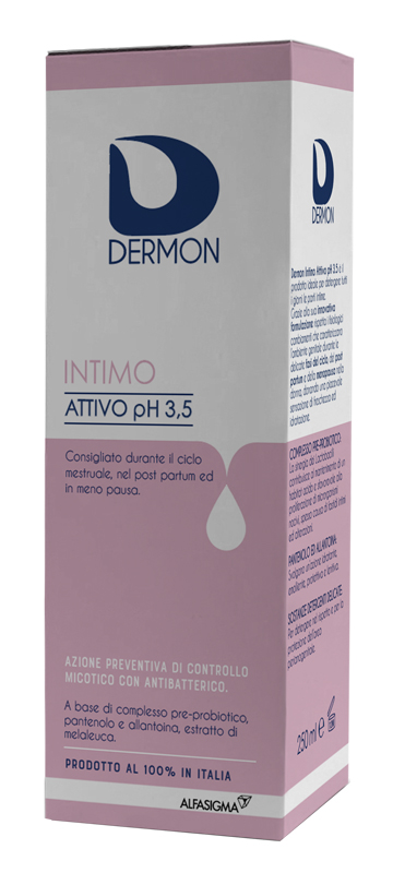 DERMON INTIMO ATTIVO PH 3,5 250 ML - Farmasanitas 