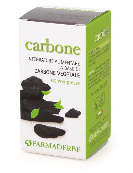 CARBONE VEGETALE 60 COMPRESSE - Farmasanitas 