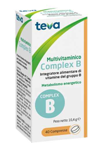 MULTIVITAMINICO COMPLEX B TEVA 40 COMPRESSE 16,4 G - Farmasanitas 