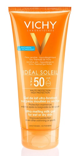 IDEAL SOLEIL GEL WET CORPO SPF50 200 ML - Farmasanitas 