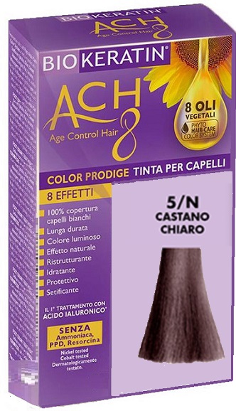 BIOKERATIN ACH8 COLOR PRODIGE 5/N CASTANO CHIARO - Farmasanitas 