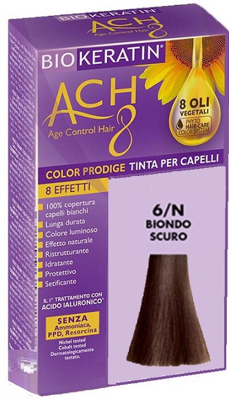 BIOKERATIN ACH8 COLOR PRODIGE 6/N BIONDO SCURO - Farmasanitas 