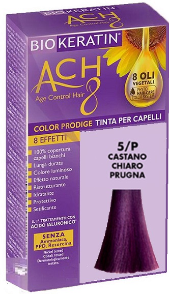 BIOKERATIN ACH8 COLOR PRODIGE 5/P CASTANO CHIARO PRUGNA - Farmasanitas 