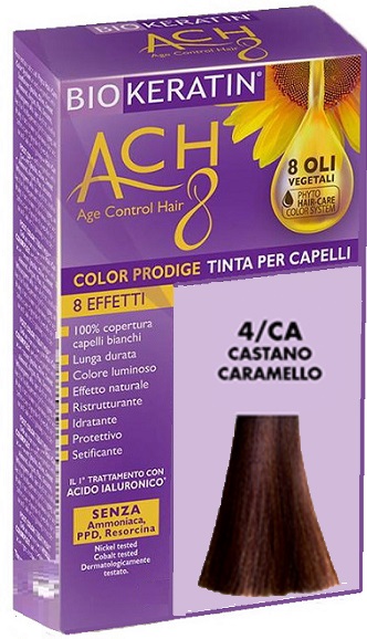 BIOKERATIN ACH8 COLOR PRODIGE 4/CA CASTANO CARAMELLO - Farmasanitas 