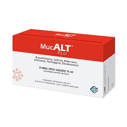 MUCALT FLU 8 ORAL STICK MONODOSE - Farmasanitas 
