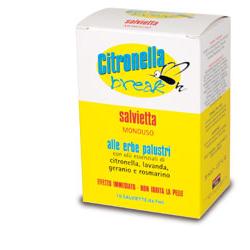 CITRONELLA BREAK SALVIETTE MONOUSO 10 PEZZI - Farmasanitas 