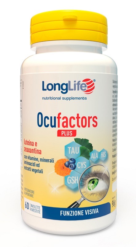 LONGLIFE OCUFACTORS PLUS 60 TAVOLETTE RIVESTITE - Farmasanitas 