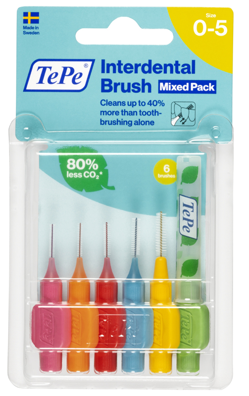 TEPE SCOVOLINI MISTI ROSA/VERDE 6 PEZZI - Farmasanitas 