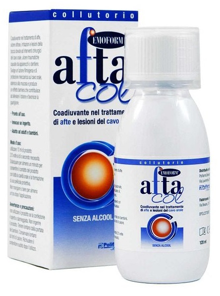 AFTACOL EMOFORM COLLUTORIO PER IGIENE DENTALE 120 ML - Farmasanitas 
