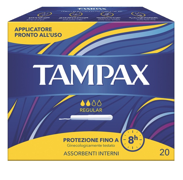 TAMPAX BLUE BOX REGULAR 20 PEZZI - Farmasanitas 