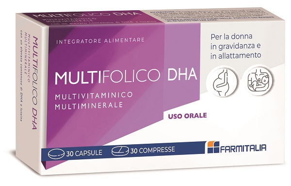 MULTIFOLICO DHA 30 CAPSULE + 30 COMPRESSE - Farmasanitas 