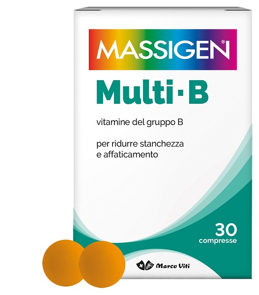 MASSIGEN MULTI B VITAMINE DEL GRUPPO B 30 COMPRESSE RIVESTITA DA 364 MG - Farmasanitas 