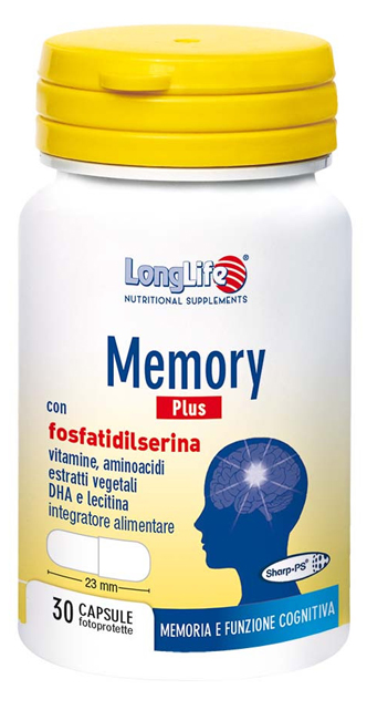 LONGLIFE MEMORY PLUS 30 CAPSULE FOTOPROTETTE - Farmasanitas 