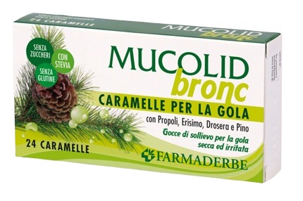 MUCOLID BRONC PROPOLI&PINO 24 CARAMELLE - Farmasanitas 