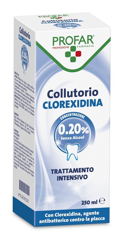 COLLUTORIO CLOREXIDINA 0,20% 250 ML PROFAR - Farmasanitas 