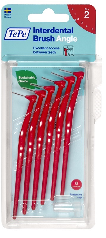 TEPE ANGLE SCOVOLINO ROSSO 0,5MM 6 PEZZI - Farmasanitas 