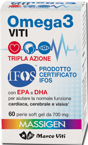 OMEGA3 VITI TRIPLA AZIONE 60 PERLE - Farmasanitas 