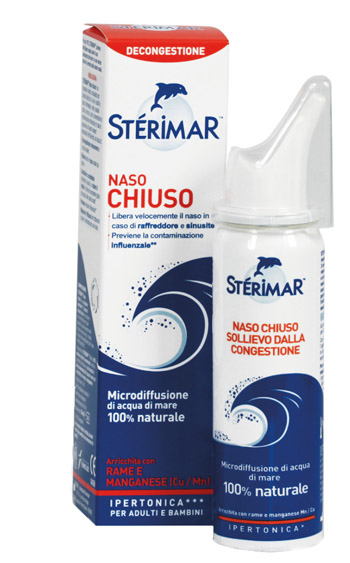 STERIMAR IPERTONICO NASO CHIUSO RAME E MANGANESE SPRAY 50 ML - Farmasanitas 