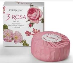 3 ROSA SAPONE PROFUMATO 100 G - Farmasanitas 