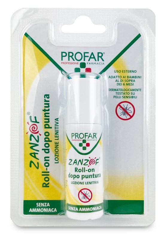 ZANZOF LOZIONE POST PUNTURA SENZA AMMONIACA ROLL-ON 20 ML PROFAR - Farmasanitas 