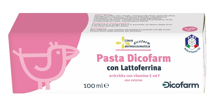 DICOFARM PASTA CON LATTOFERRINA PELLI DELICATE 100 ML - Farmasanitas 