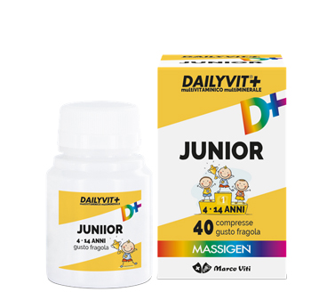DAILYVIT+ JUNIOR MULTIVITAMINICO E MULTIMINERALE 40 COMPRESSE - Farmasanitas 
