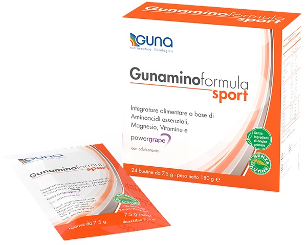 GUNAMINOFORMULA SPORT 24 BUSTE 180 G - Farmasanitas 