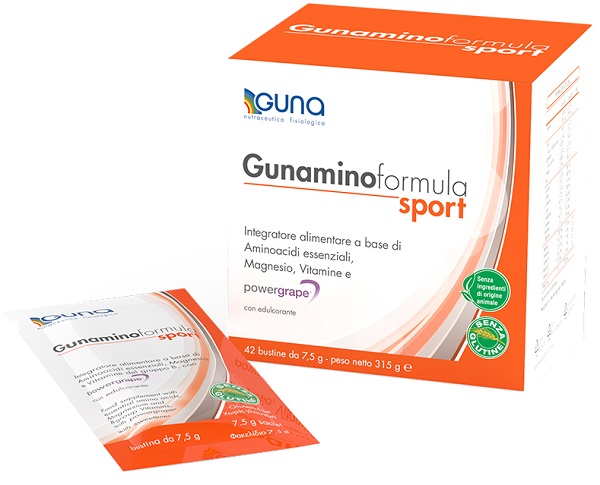GUNAMINOFORMULA SPORT 42 BUSTE 315 G - Farmasanitas 