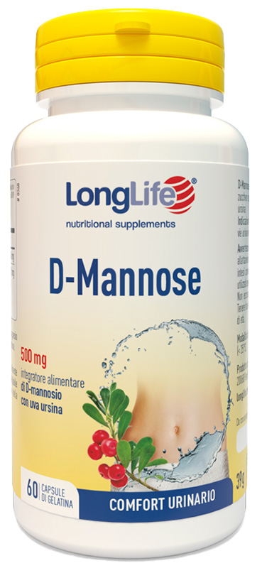 LONGLIFE D-MANNOSE 60 CAPSULE - Farmasanitas 