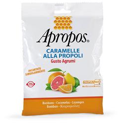 APROPOS CARAMELLE ALLA PROPOLI GUSTO AGRUMI 50 G - Farmasanitas 