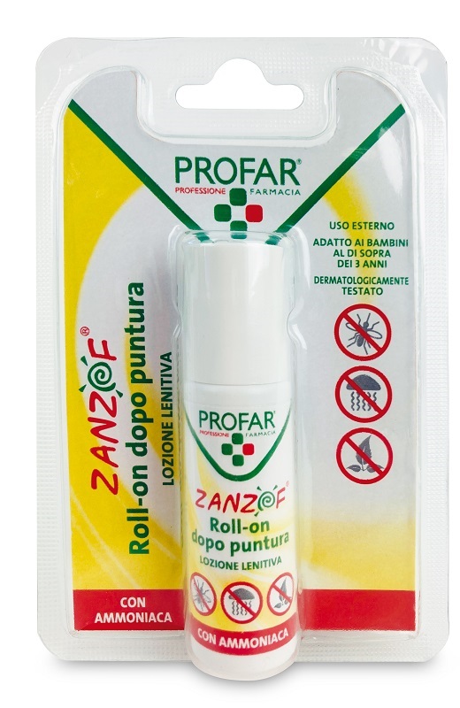 ZANZOF LOZIONE POST PUNTURA CON AMMONIACA ROLL-ON 20 ML PROFAR - Farmasanitas 