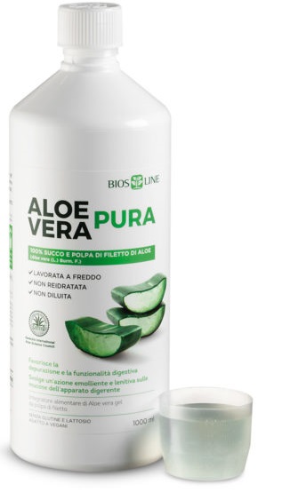 BIOSLINE ALOE VERA SUCCO POLPA 1 LITRO - Farmasanitas 