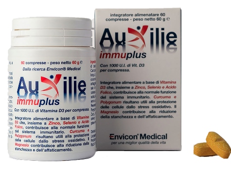 AUXILIE IMMUPLUS DEGLUTIBILE 30 COMPRESSE - Farmasanitas 