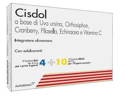 CISDOL 4 BUSTINE BLU DA 4,5 G + 10 BUSTINE GIALLE DA 3 G - Farmasanitas 