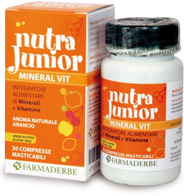 NUTRA JUNIOR MINERAL VITAMINE 30 COMPRESSE 45 G - Farmasanitas 