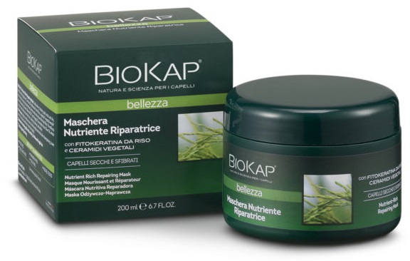 BIOKAP BELLEZZA MASCHERA NUTRIENTE/RIPARATRICE 200 ML BIOSLINE - Farmasanitas 