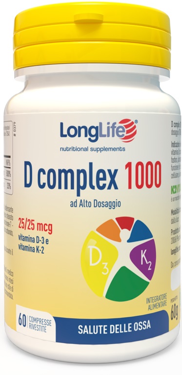 LONGLIFE D COMPLEX 1000 60 COMPRESSE - Farmasanitas 