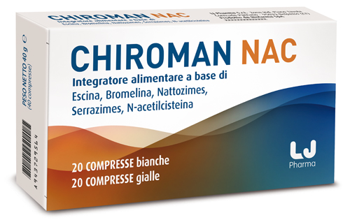 CHIROMAN NAC 20 COMPRESSE BIANCHE + 20 COMPRESSE GIALLE - Farmasanitas 