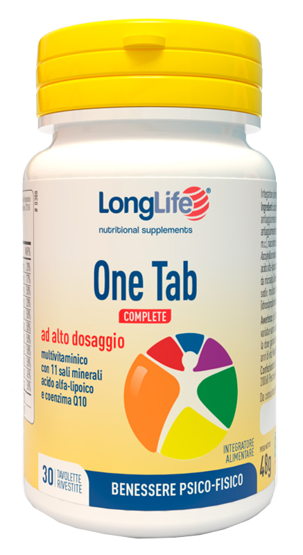 LONGLIFE ONE TAB COMPLETE 30 TAVOLETTE RIVESTITE - Farmasanitas 