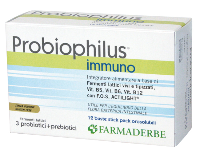 PROBIOPHILUS IMMUNO 12 BUSTE - Farmasanitas 
