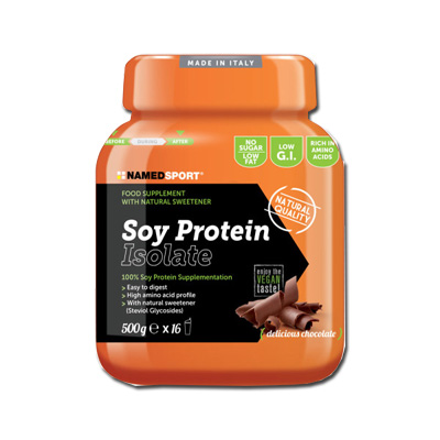 SOY PROTEIN ISOLATE DELICIOUS CHOCOLATE POLVERE 500 G - Farmasanitas 